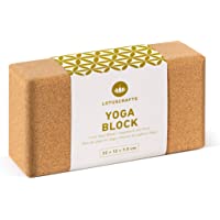Lotuscrafts Bloque Yoga Corcho Supra Grip - Corcho Natural de Portugal - Fabricación Ecológica - Ladrillo Yoga - Tacos…
